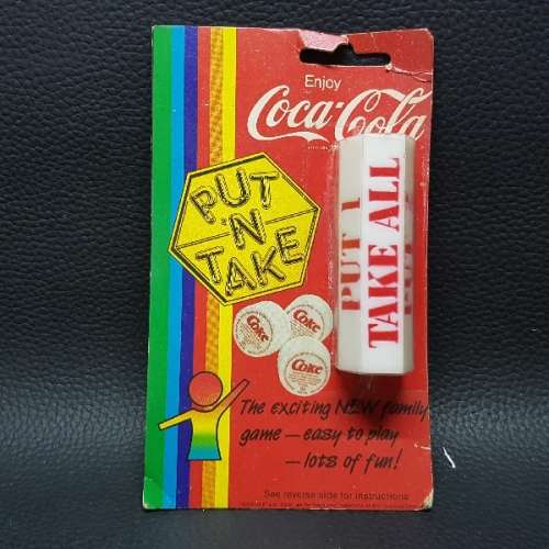 Rare Vintage Boxed Coca Cola Put n Take Game!!!