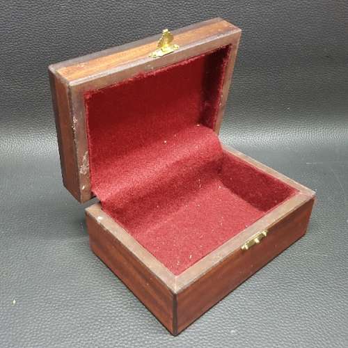 Vintage Hand Crafted Wood Jewelry Box