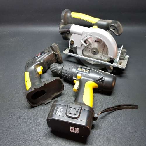 Complete 18v Battery Operated Impact DIY Tool Solution (Sander, Drill, Saw)