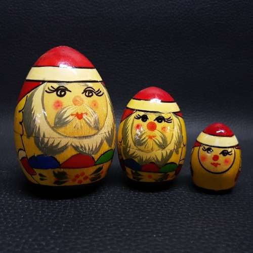 Handcrafted Christmas Themed Russian Nesting Doll