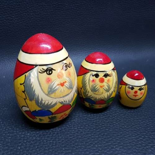 Handcrafted Christmas Themed Russian Nesting Doll