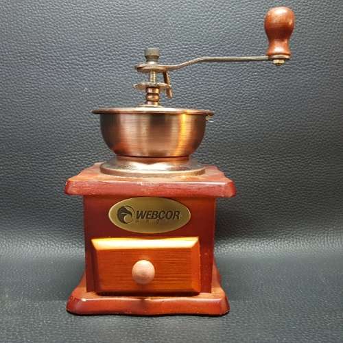 Vintage Styled Wood and Brass Coffee /Pepper Mill!!!