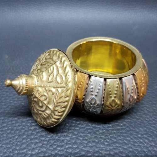 Highly Decorative Vintage Middle Eastern Metal Opium Box!!!