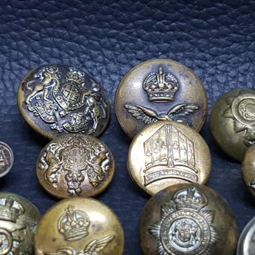 Large Military Button Collection!!!