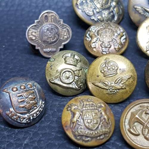 Large Military Button Collection!!!