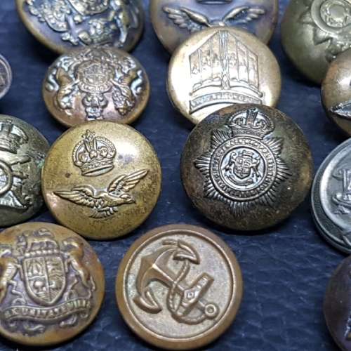 Large Military Button Collection!!!