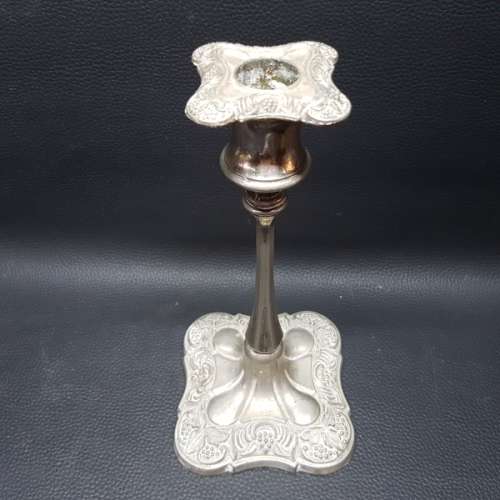 Rare Vintage Ornate Silver-plate Candle Stand!!!