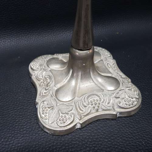Rare Vintage Ornate Silver-plate Candle Stand!!!