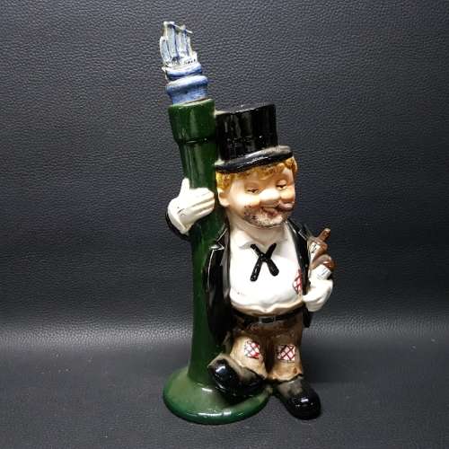 Vintage Glazed Porcelain Character Decanter!!!