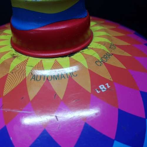 RARE!!! Large 1950's Vintage German Tin Toy Spinning Top!!!