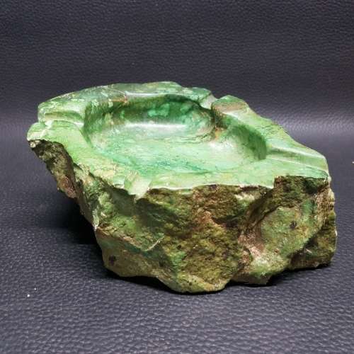 Large Malachite Polished ashtray!!!