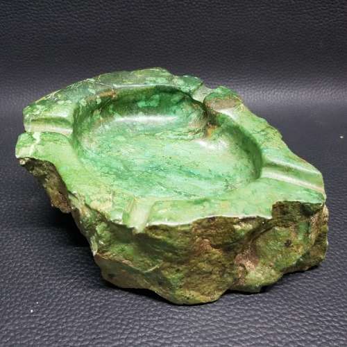 Large Malachite Polished ashtray!!!