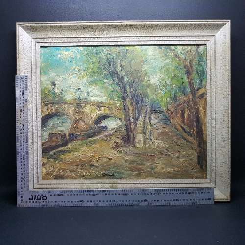 Framed Detailed landscape Oil on Board Signed by artist (650mm x 550mm)