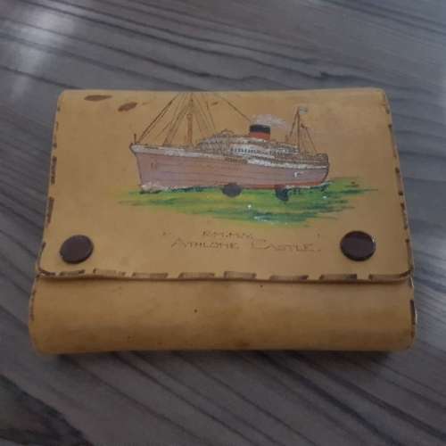 Vintage Double Playing Card Deck in Original Leather Pouch