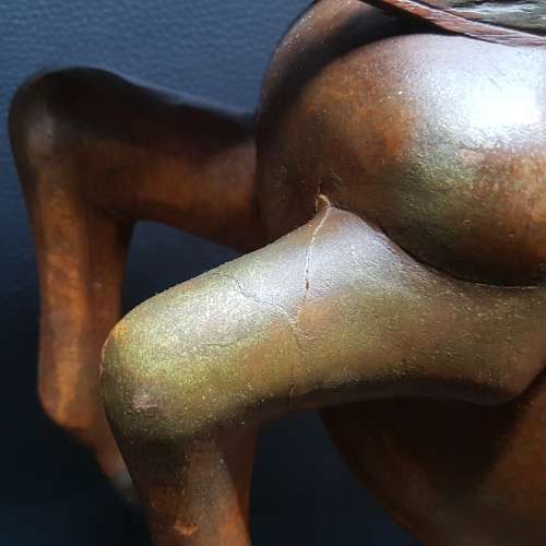 Large Vintage Hand Crafted Wood Stallion (550mm Tall)