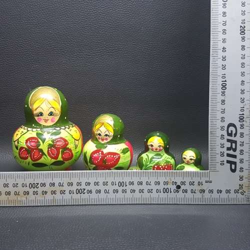 Detailed Hand Painted 5 Level Russian Nesting Doll!!!