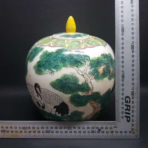 Large Hand Painted Oriental Urn