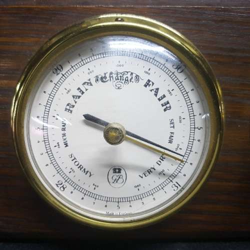 English Barometer and Clock Combo!!!