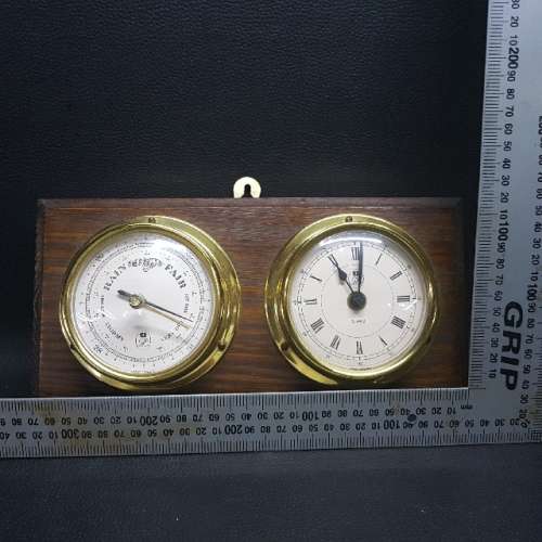 English Barometer and Clock Combo!!!