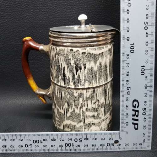 Rare Arthur Wood Silver Shield Porcelain Jug