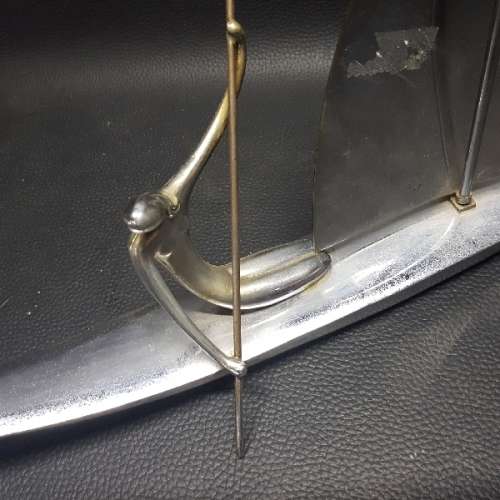 Large Ornamental Solid Pewter Sailboat!!!