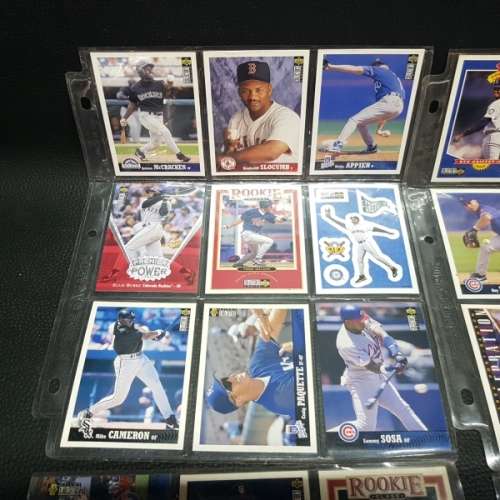 Large Baseball Card Collection in Flip-file