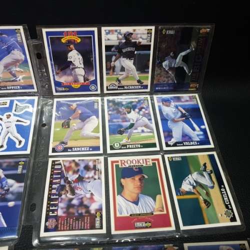 Large Baseball Card Collection in Flip-file