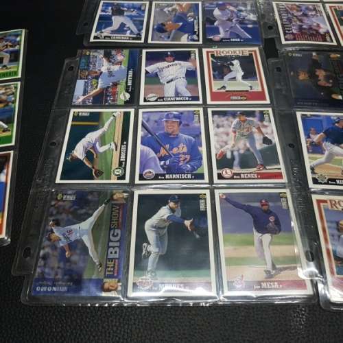 Large Baseball Card Collection in Flip-file