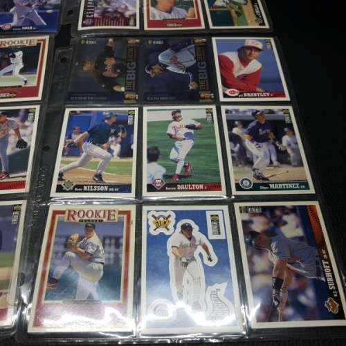 Large Baseball Card Collection in Flip-file