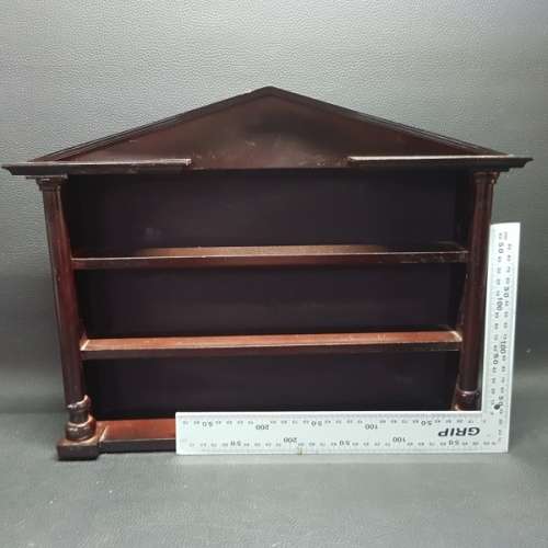 Vintage Styled Wall Mount Wooden Display Cabinet