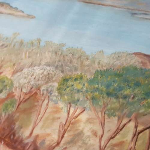 Original G Massey South African Landscape Oil on Board (400mm x 350mm)