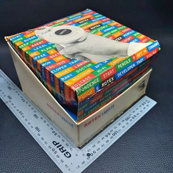 RARE!!! BOXED Vintage Rotex Labeler With Original Label Spools!!!