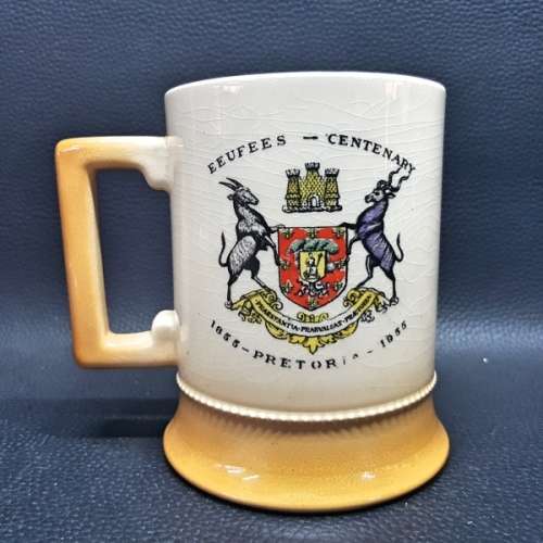 RARE!!! 1955 Unie Gebou - Union Buildings Commemorative Porcelain Beer Tankard!!!