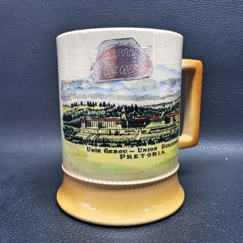 RARE!!! 1955 Unie Gebou - Union Buildings Commemorative Porcelain Beer Tankard!!!