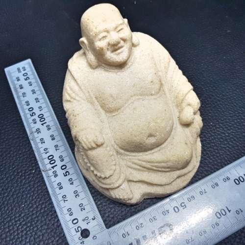 Large Sand Cast Stone Buddha Figure