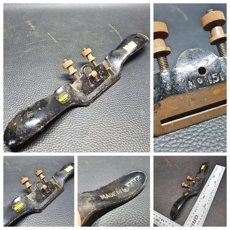 Original Vintage Stanley No151 Cast Metal Hand Plane