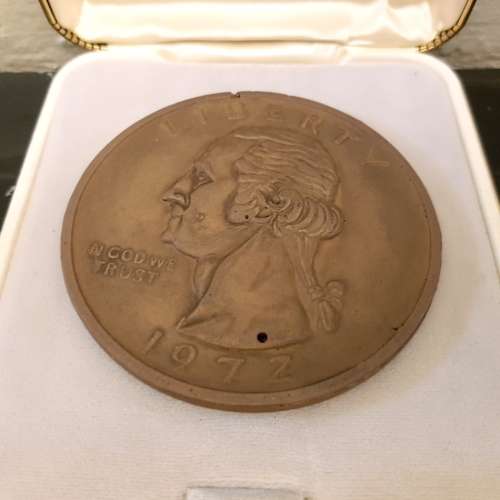 Large Commemorative Boxed American Token Coin