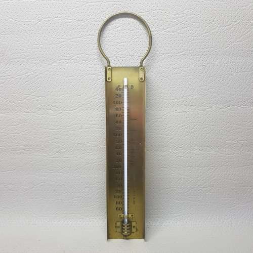 RARE!!!!  Antique English Brass Thermometer!!!