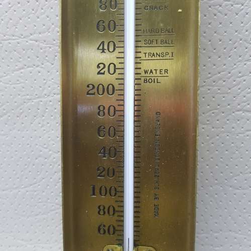 RARE!!!!  Antique English Brass Thermometer!!!