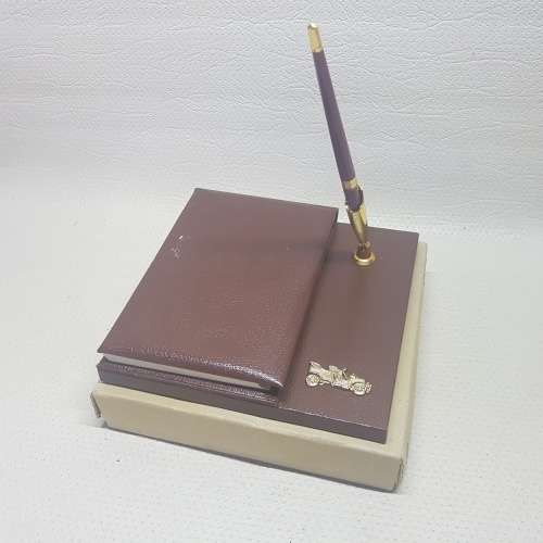 Original Vintage Desk Notepad and Pen!!!