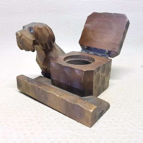 Rare Original Hand Crafted Black Forest Pipe Stand and Tobacco Holder!!!