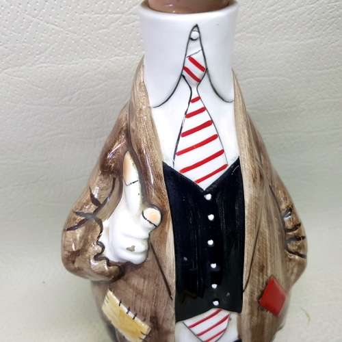 Large Vintage Glazed Porcelain Bum Decanter!!!