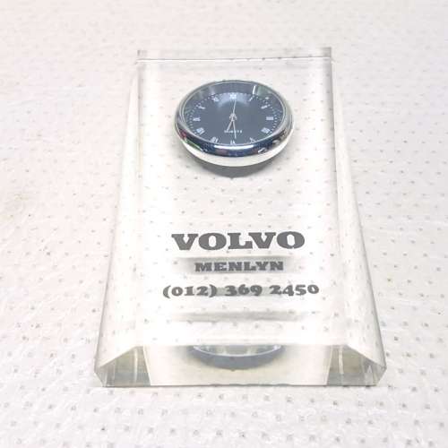 Original Volvo Dealership Clock Paperweight!!!