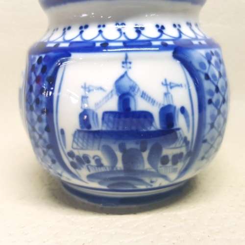 Original Blue and White Russian Porcelain Urn!!!