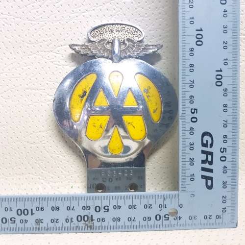 Original Vintage AA Metal Car Badge!!!