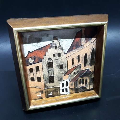 Vintage ARGUS BRUGGE Ceramic Art Tile!!!