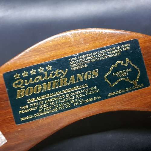 Original Hand Painted Australian Wood Boomerang!!!!