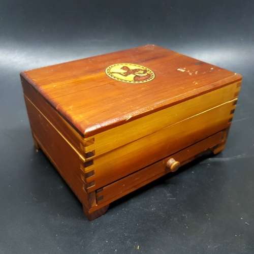 Original Hand Crafted Solid Wood Cigarette / Mini Cigar Box!!!