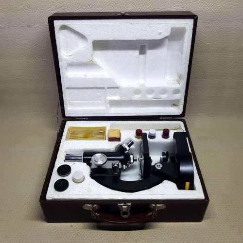 Vintage Original Boxed Cast Metal Microscope!!!