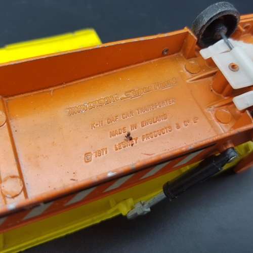 Original 1970 Matchbox Super Kings K-11 DAF Car Transporter